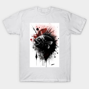 Angler Fish Ink Painting T-Shirt